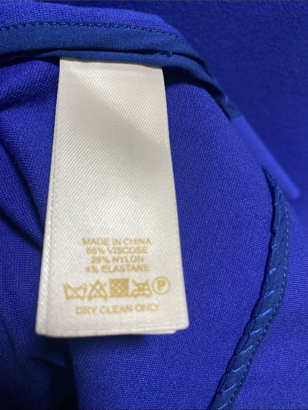 Kate Spade Blue V neck cap sleeve shift Dress. - Picture 6 of 6